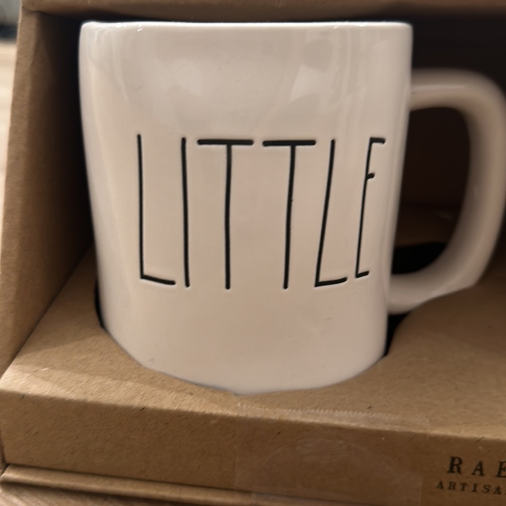 New Rea Dunn Coffee Mugs “Big” “Little” - Picture 2 of 3